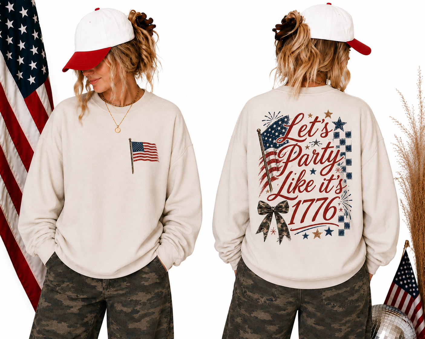 Western Americana Let’s Party Like It’s 1776 Sweatshirt