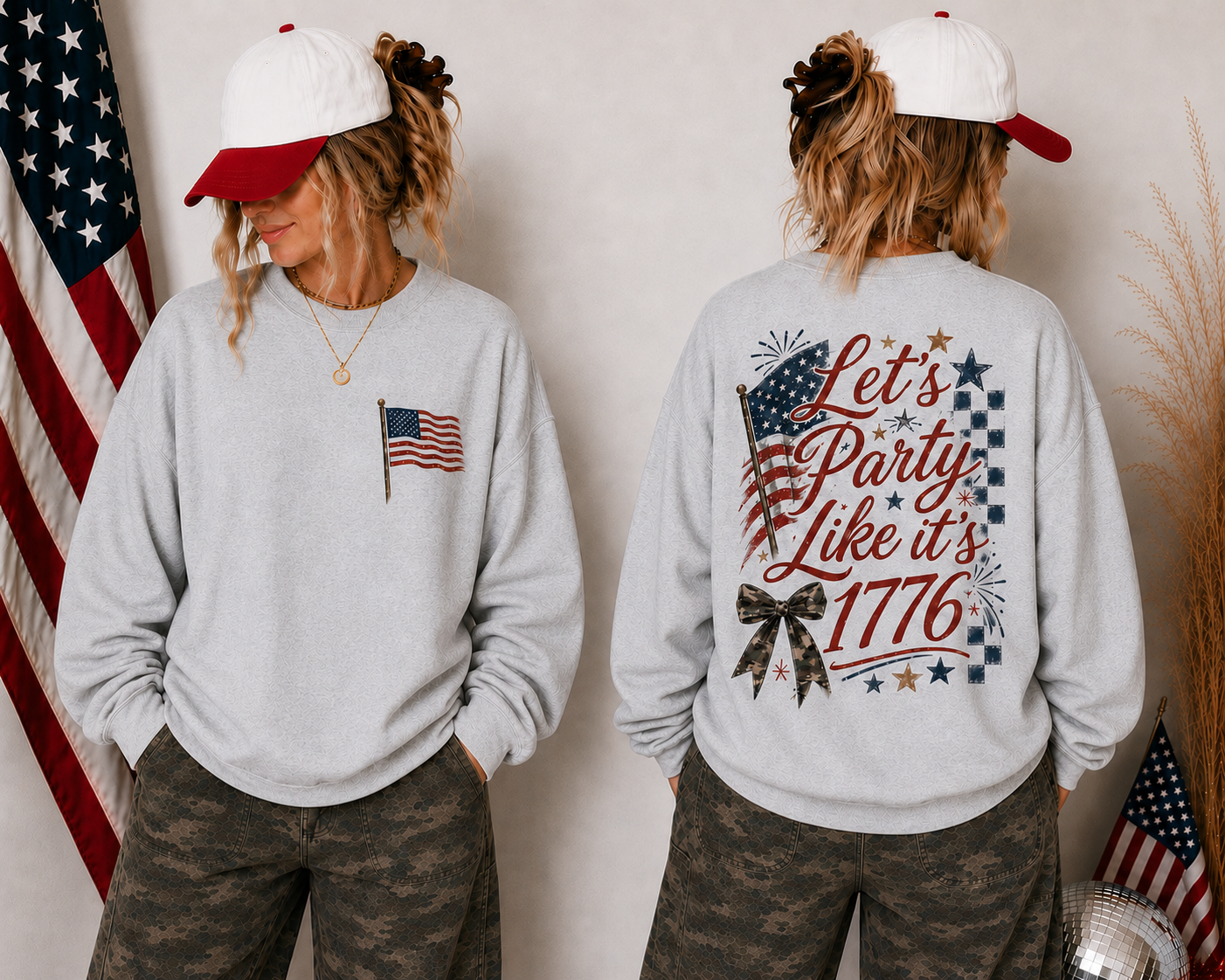 Western Americana Let’s Party Like It’s 1776 Sweatshirt