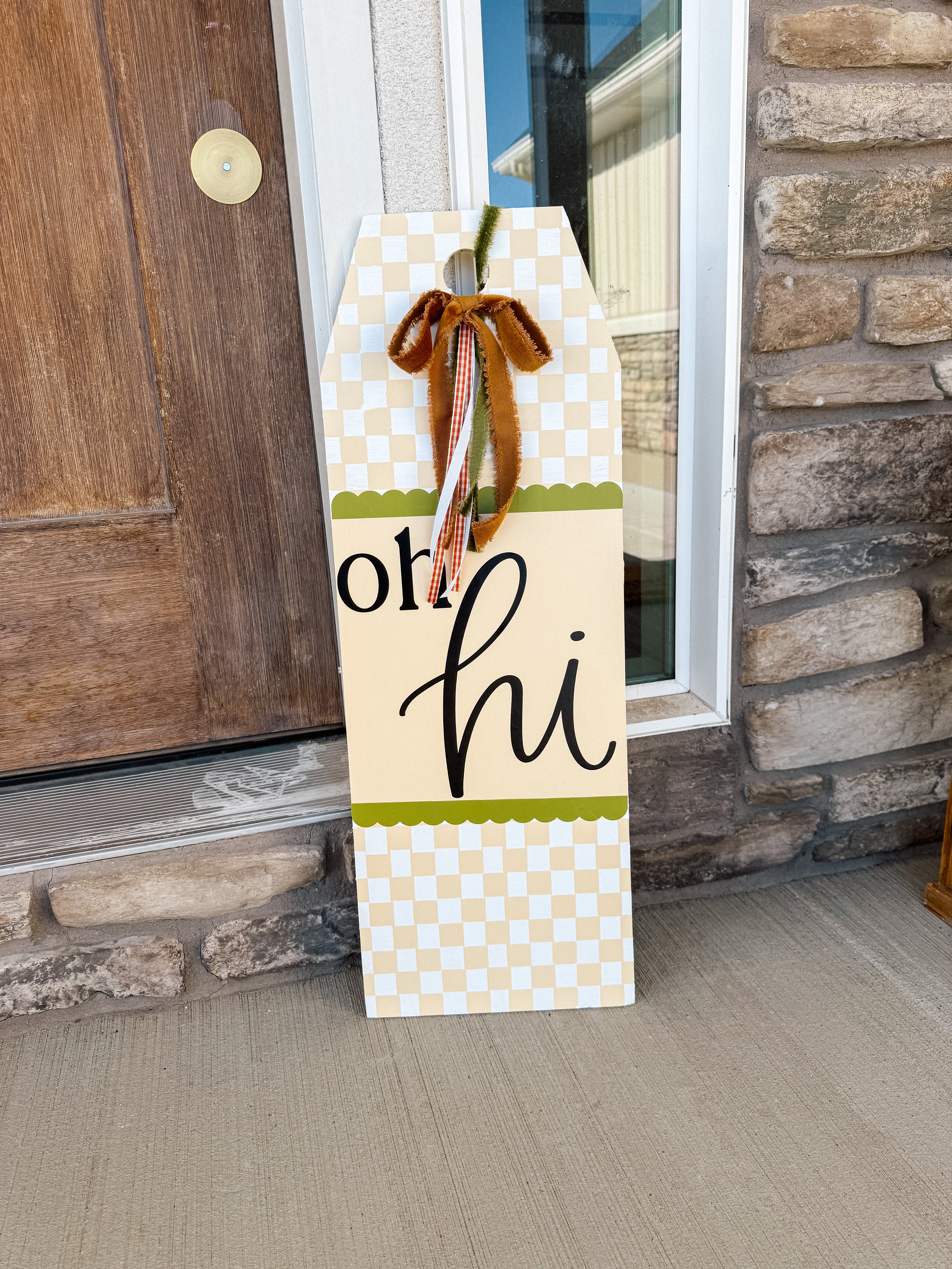 Spring Porch Leaner, door hanger