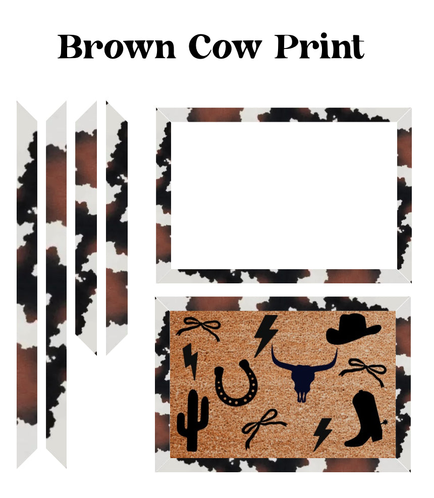 Rug Skirt | Western Collection | Rug Border | Doormat Layering | Custom Doormat Border | Housewarming Gift | Realtor Closing Gift | Best Friend Gift