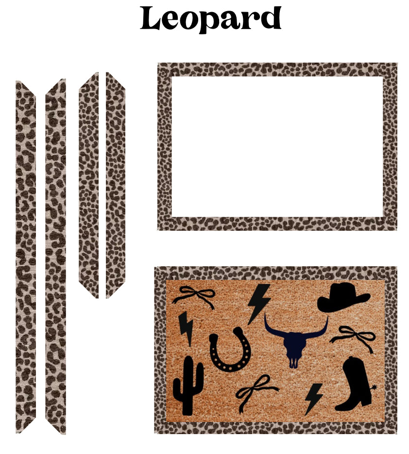 Rug Skirt | Western Collection | Rug Border | Doormat Layering | Custom Doormat Border | Housewarming Gift | Realtor Closing Gift | Best Friend Gift