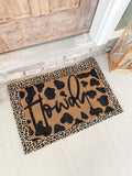 Cowprint Howdy Doormat: Western Home Decor