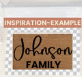 Custom Text Coir Doormat: Personalized Welcome Mat (18x30)