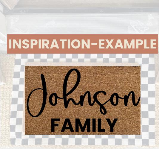 Custom Text Coir Doormat: Personalized Welcome Mat (18x30)