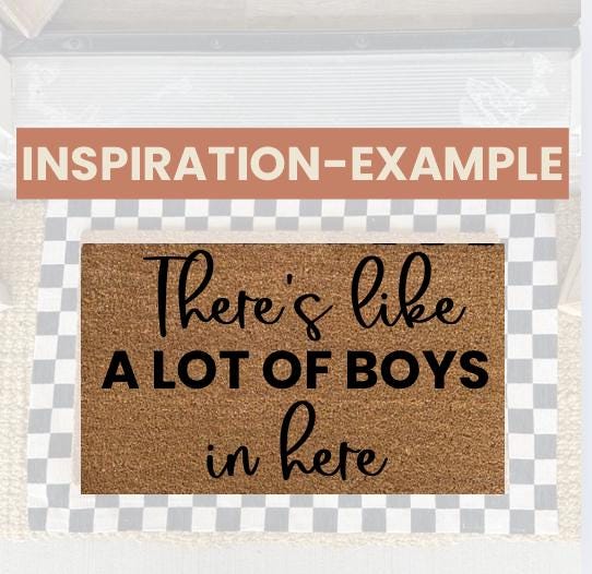 Custom Text Coir Doormat: Personalized Welcome Mat (18x30)