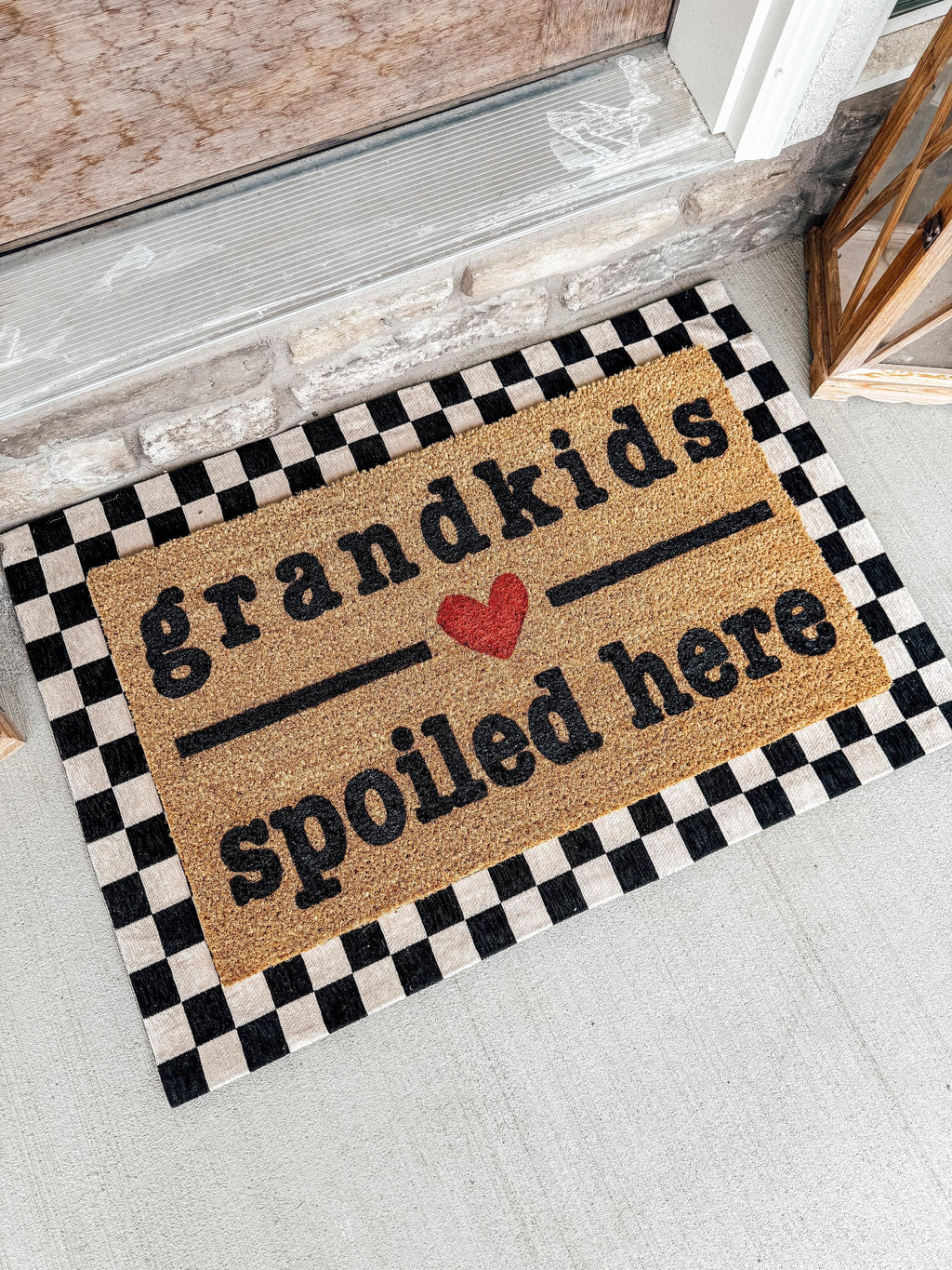 Grandkids Welcome Here Doormat