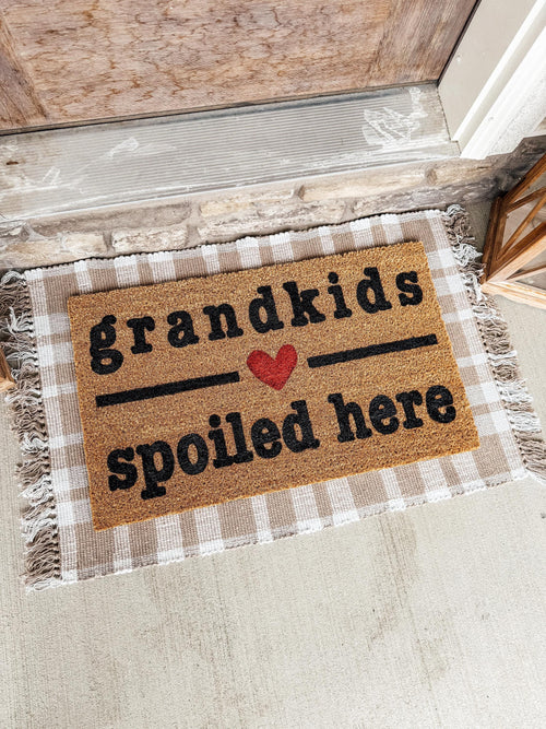 Grandkids Welcome Here Doormat