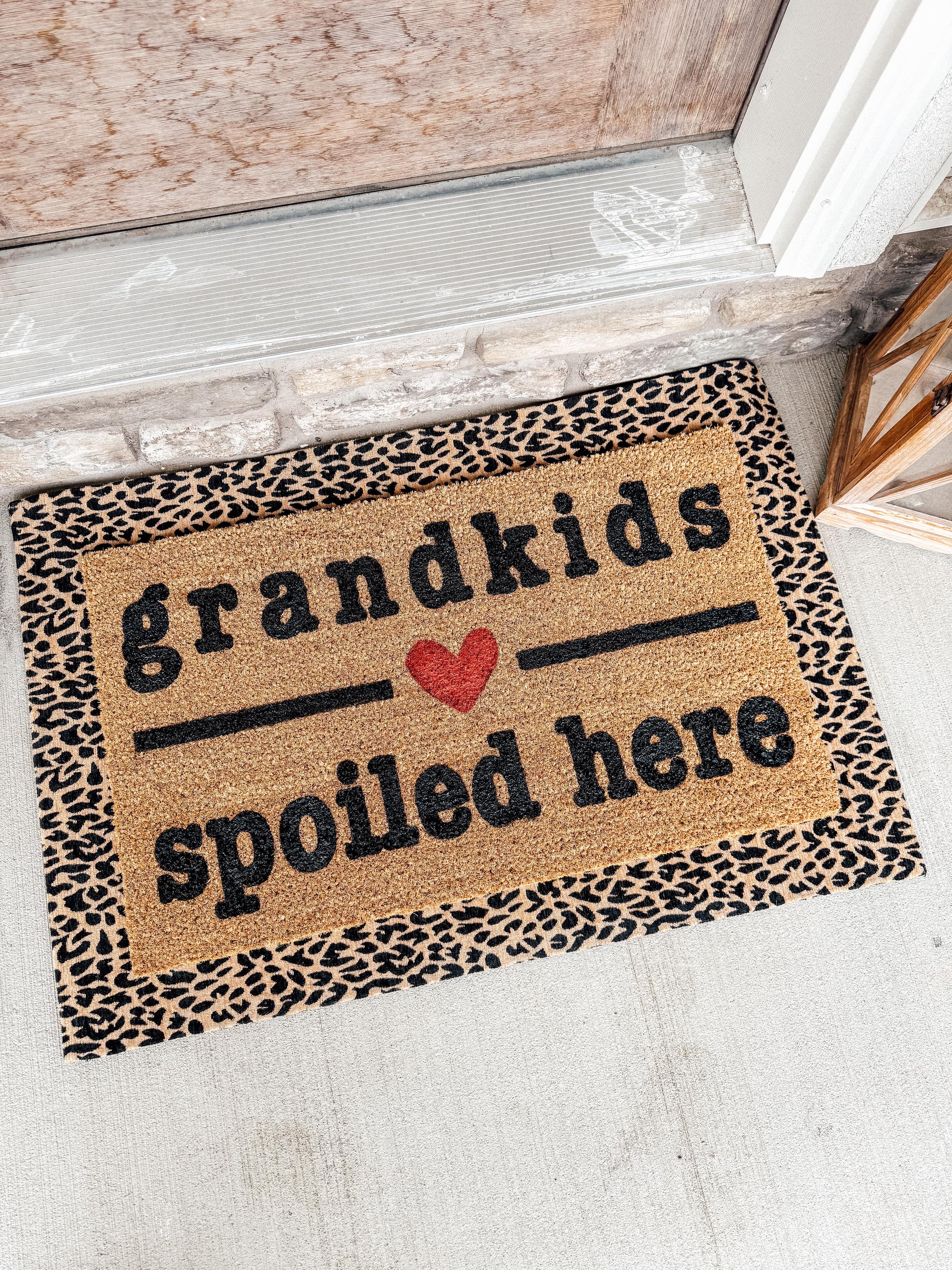 Grandkids Welcome Here Doormat