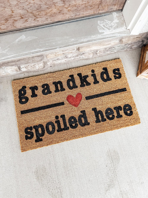 Grandkids Welcome Here Doormat