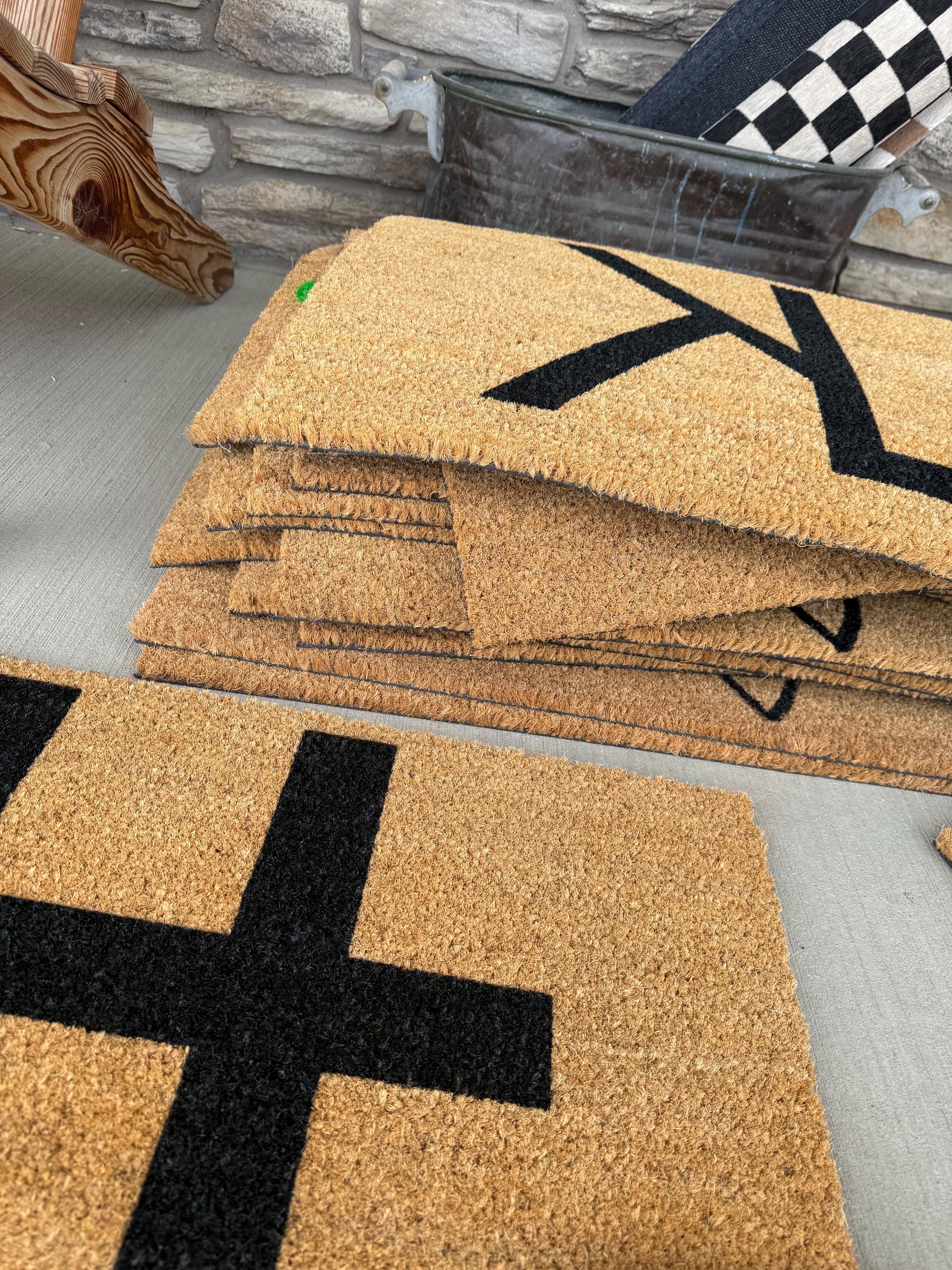 Custom Cattle Brand Doormat, 18”x30”