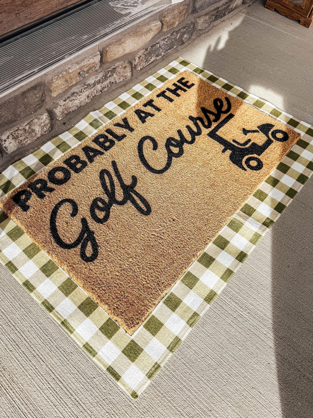 Probably At The Golf Course Doormat
