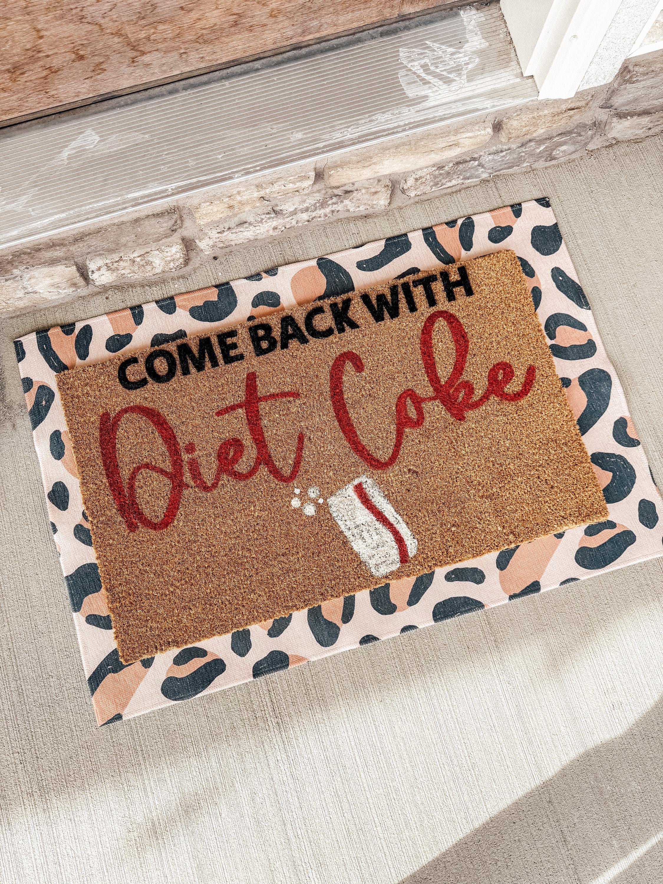 Diet Coke Custom Door Mat | Best Friend Gift