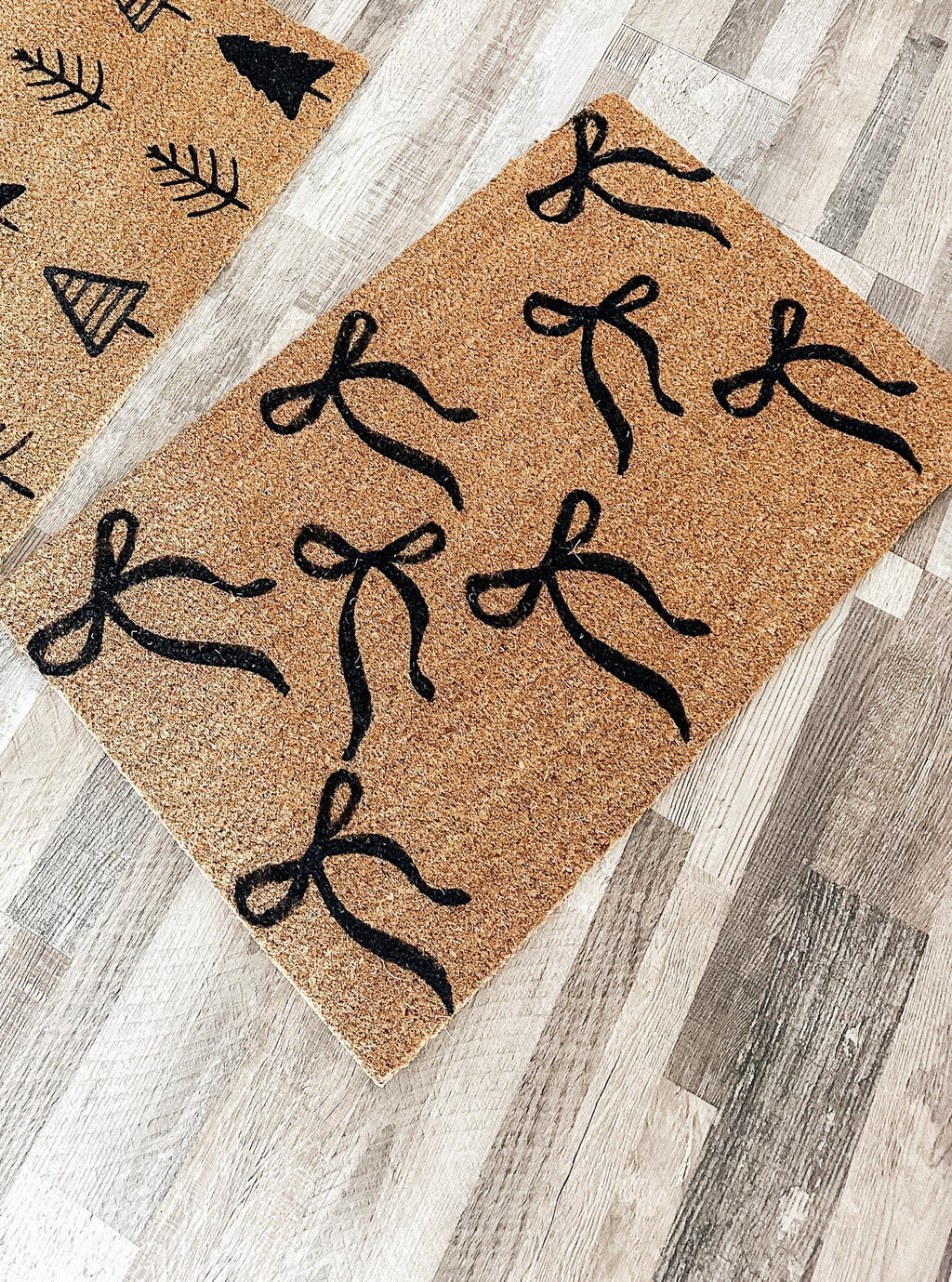 Black Coquette Bows Doormat | Cute Charming Rug | Housewarming Gift | Best Friend Gift | New House Gift | Realtor gift | New Apartment