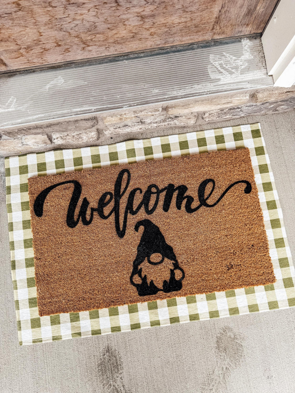 Custom Door Mat | Gnome Welcome Rug | Cute Birthday Gift