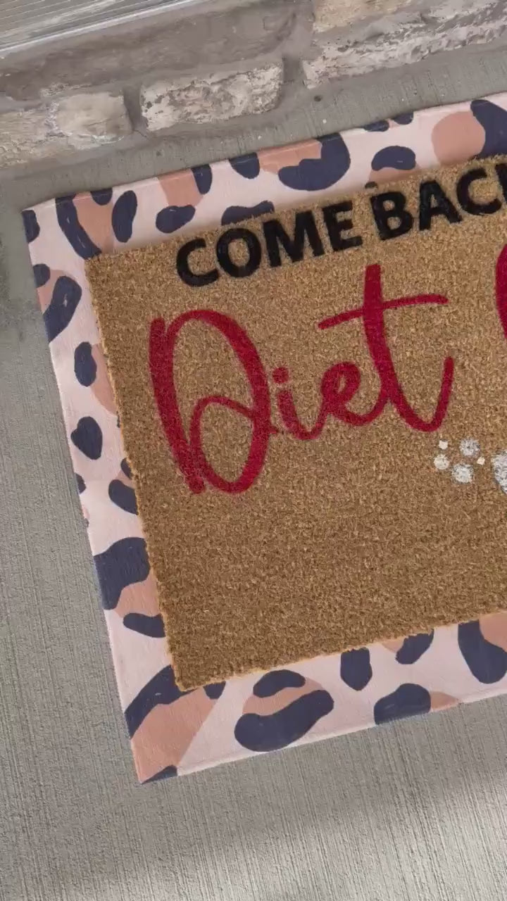 Diet Coke Custom Door Mat | Best Friend Gift