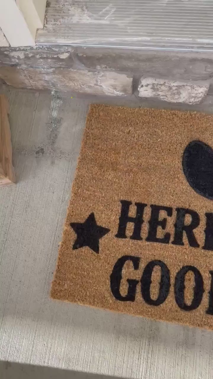 Custom Door Mat | Here For A Good Time Western Door Mat | George Strait Fan gift